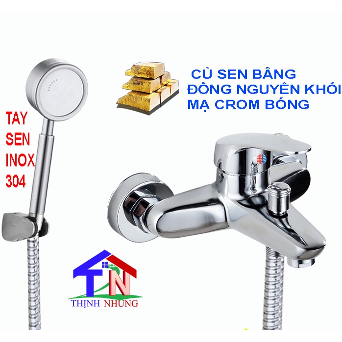 Vòi hoa sen tăng áp 𝐒𝐔𝐒 𝟑𝟎𝟒 chất liệu 𝐈𝐍𝐎𝐗 cao cấp bảo hành 1 năm