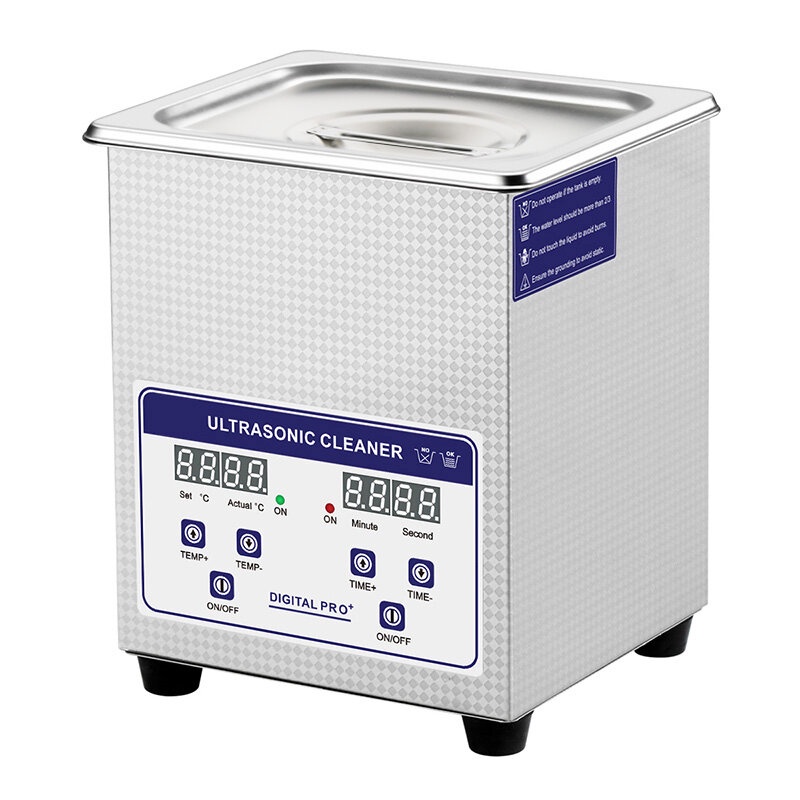 Máy rửa siêu âm 2L cao cấp cảm ứng Skymen JP-010s full inox (cả nắp), có chế độ rung tần số thấp, khử bọt và gia nhiệt