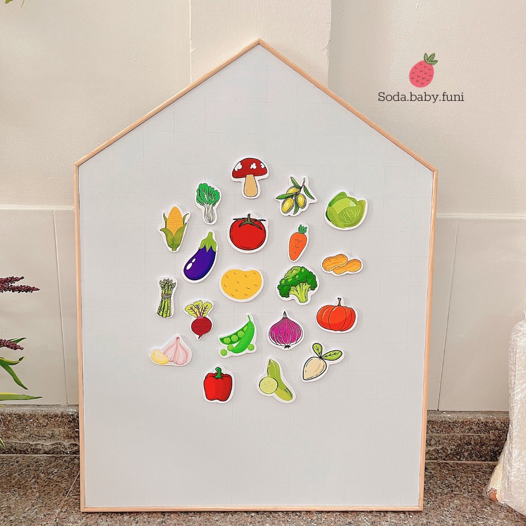 60x80cm Bảng vẽ từ tính, bảng từ cho con học vẽ - viết, đếm số, bảng viết phấn, nam châm, sticker bảng từ