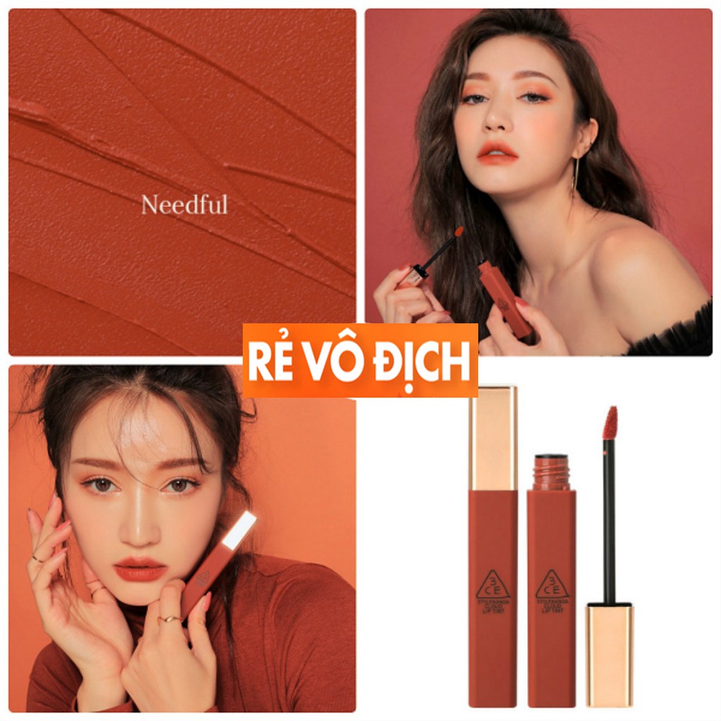 Son Kem Lì 3CE Cloud Lip Tint Nắp Vuông ? Needful ? Peach tease ? Macaron red