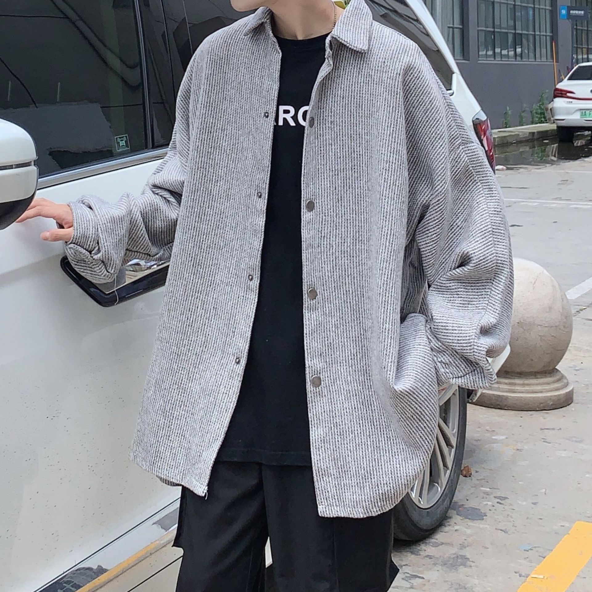 Áo Khoác Sơ Mi Vải Cotton Lông Cừu Thời Trang Xuân Thu | BigBuy360 - bigbuy360.vn