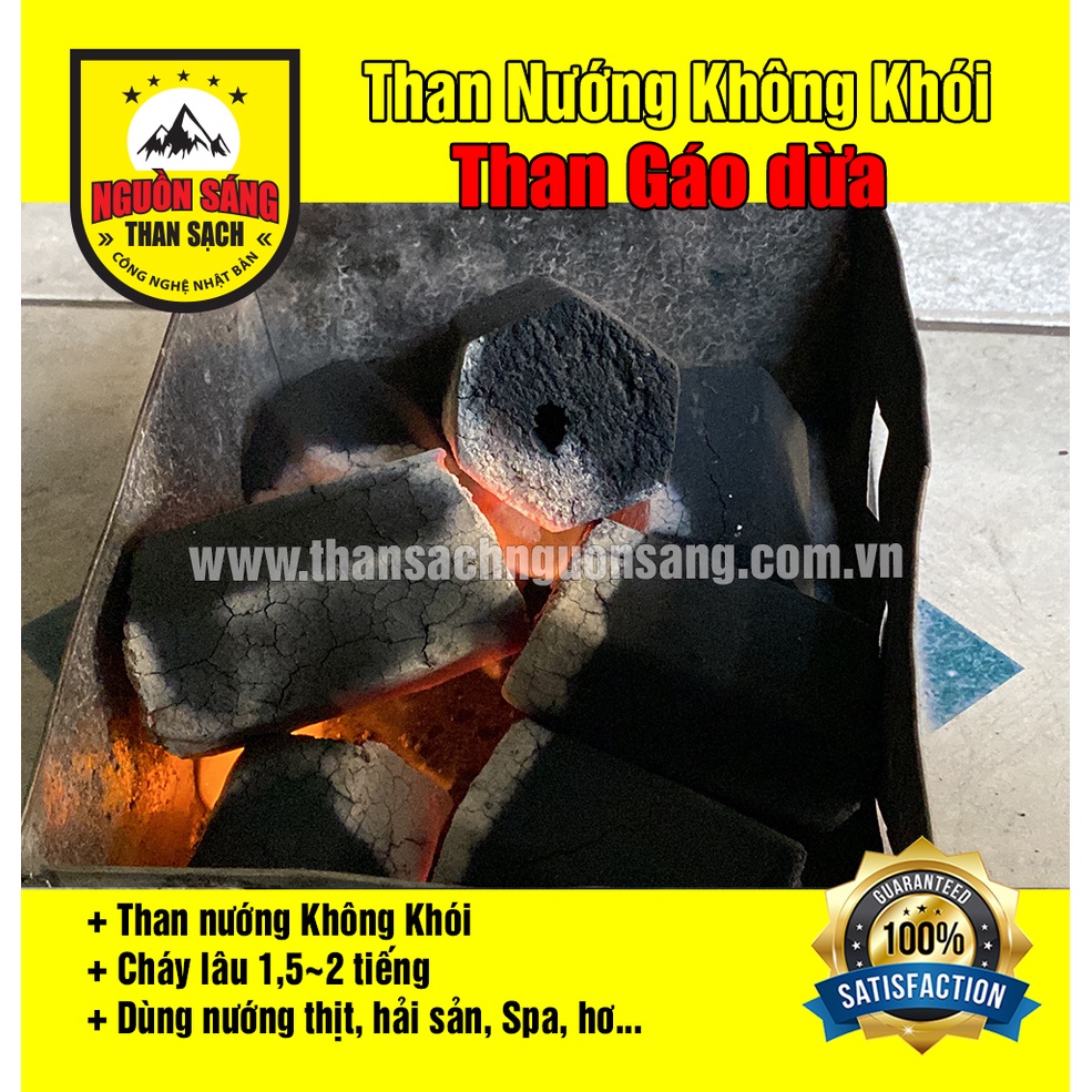 Than Gáo Dừa (10kg). Than Không Khói. Uy Tín tại TP.HCM. Giao nhanh