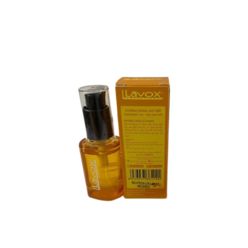 [HÀNG TỐT] Dưỡng bóng giữ nếp Cranberry oil Siêu đàn hồi Lavox - 30ml | BigBuy360 - bigbuy360.vn