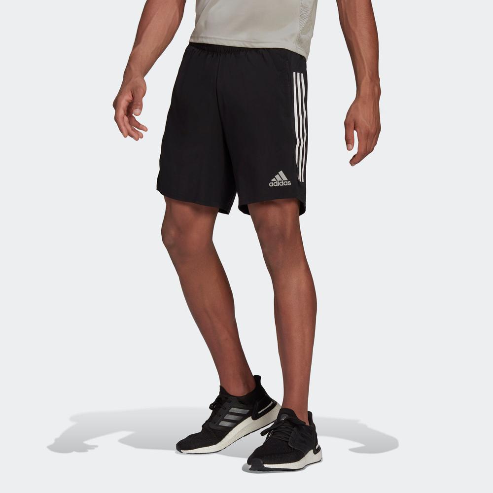 Quần Ngắn adidas RUNNING Nam Quần short 3 Sọc Own the Run Màu đen GQ9352