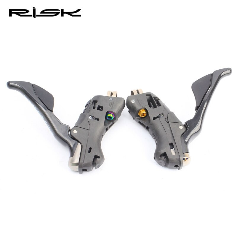 RISK Titanium Alloy Road Shifter Lever Fixing Screw Gear Shift Clamp Ring Fixed Bolt Hand Change Head Fixing Nut R8000 K