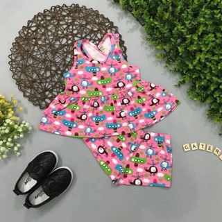 Set bộ peplum cho bé gái