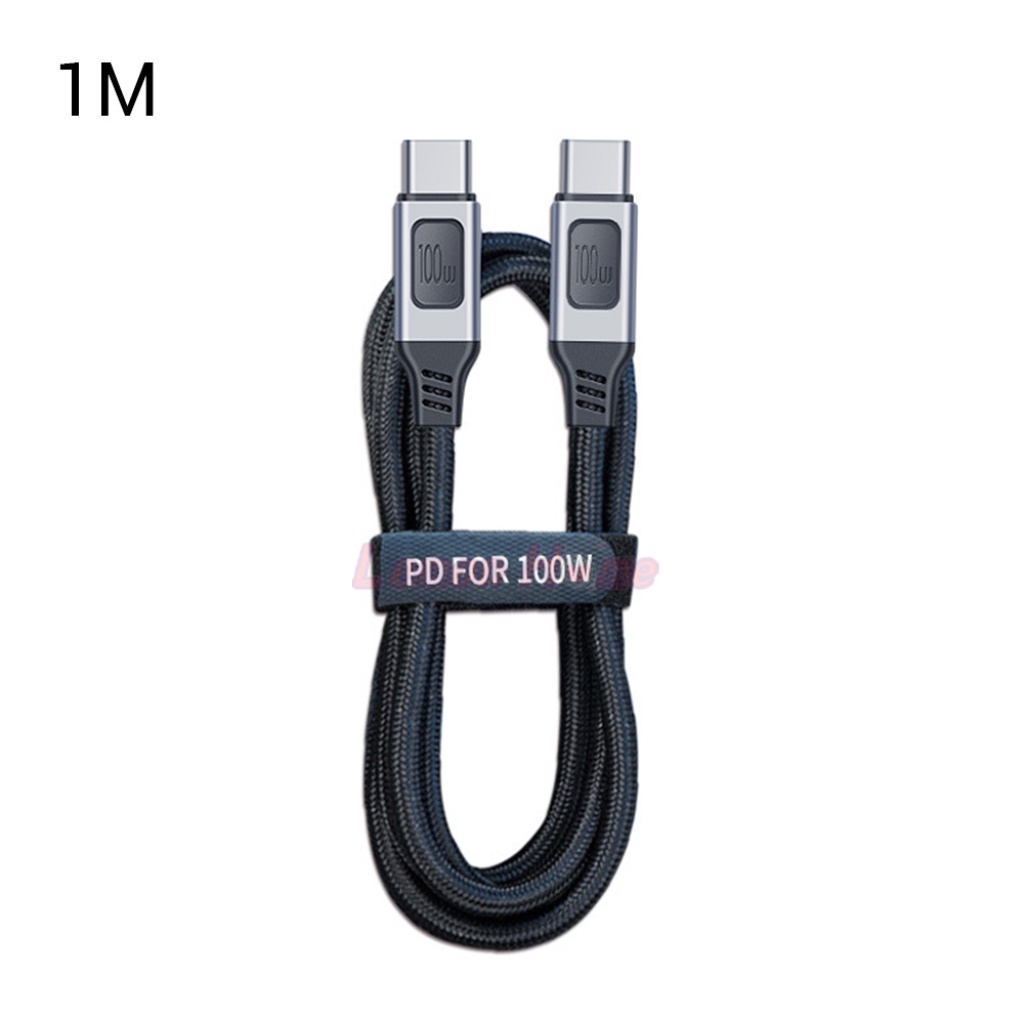 Dây cáp LR02 Type C Male sang Male USB 5A PD 100W USB-C dài 1m/ m/2m bằng Nylon cho Laptop/điện thoại
