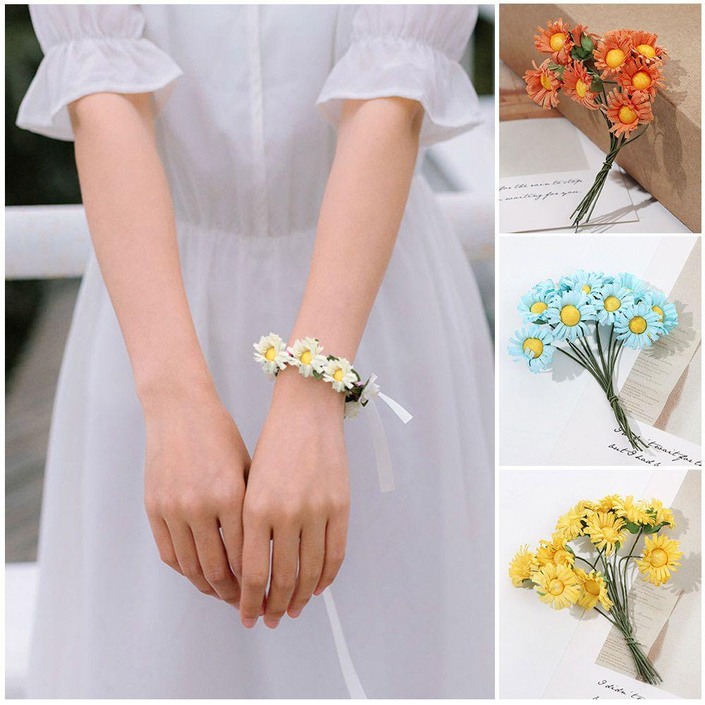 KUNHEV Set 10 Hoa Mẫu Đơn Giả Bằng Lụa Dùng Trang Trí Nhà Cửa DIY