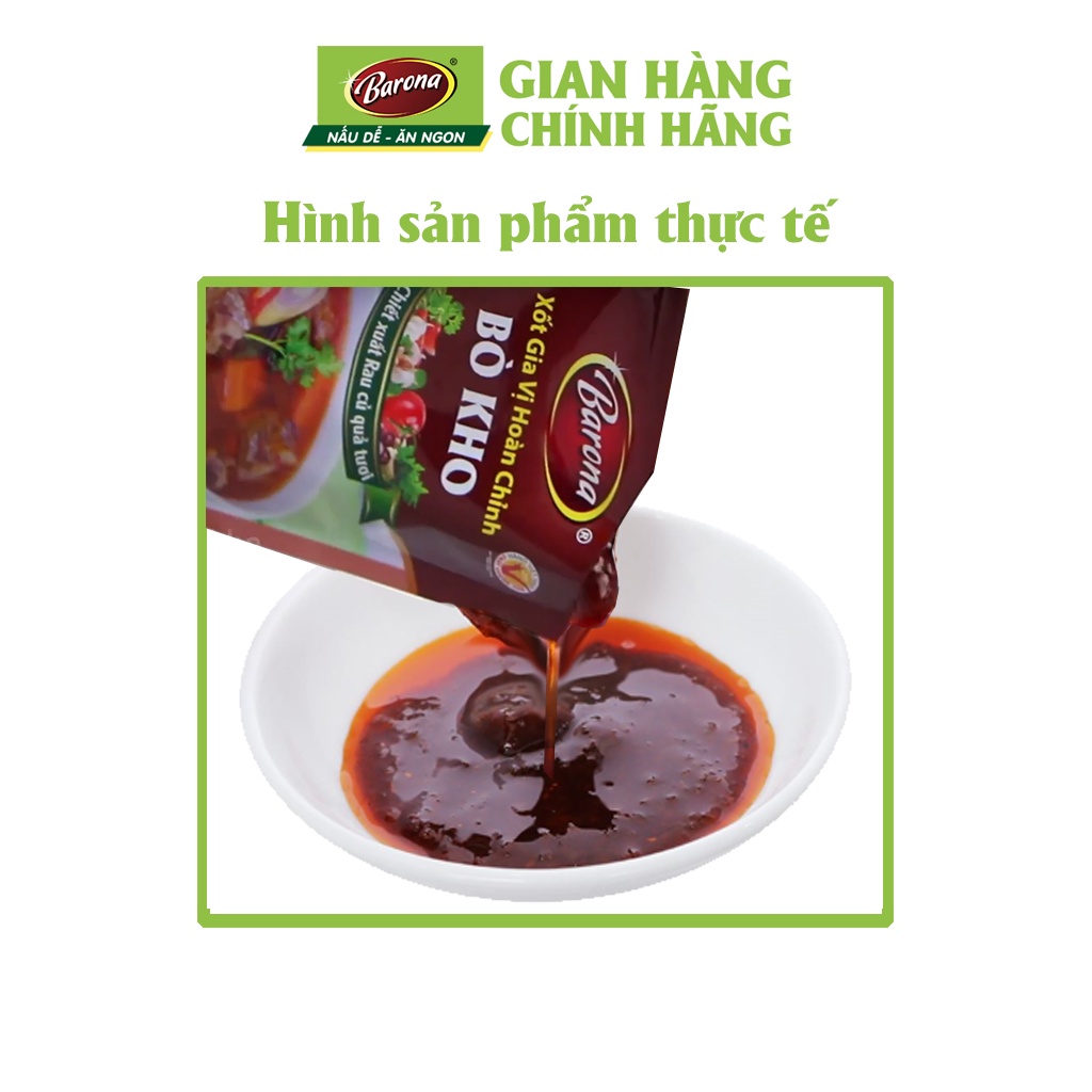 Gia Vị Bò Kho Barona 80g ướp ngon chuẩn vị không cần nêm nếm