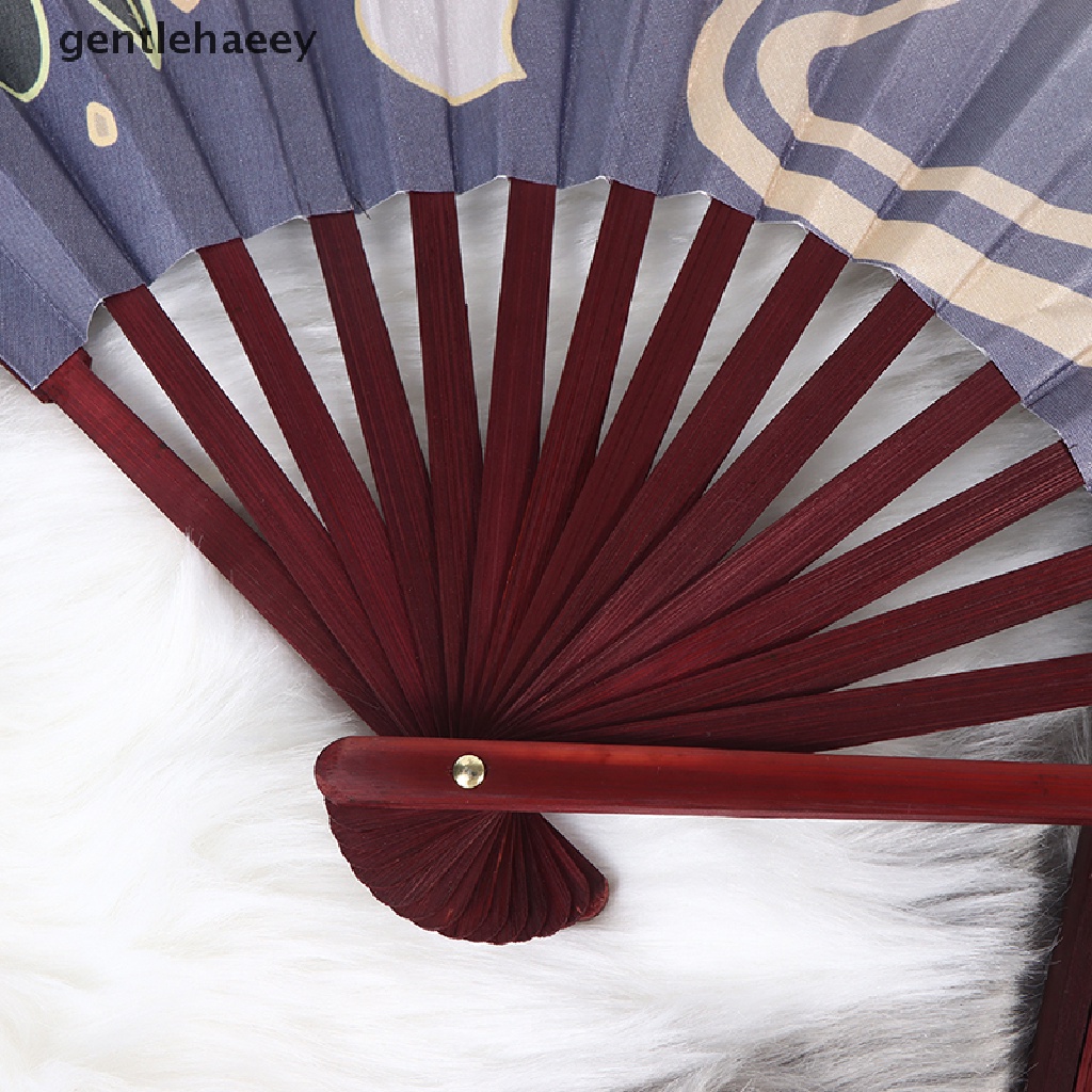 Quạt Xếp Hai Mặt Hóa Trang Genshin Va Chạm Kamisato Ayaka