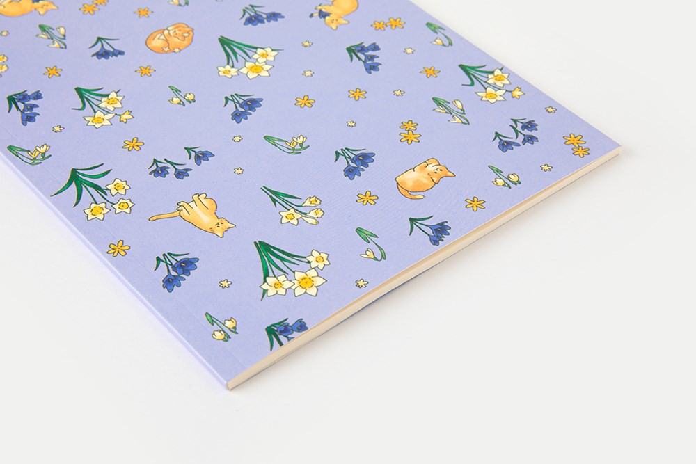 Sổ Tay ARTBOX Hàn Quốc Khu Vườn Mèo Màu Tím Pastel