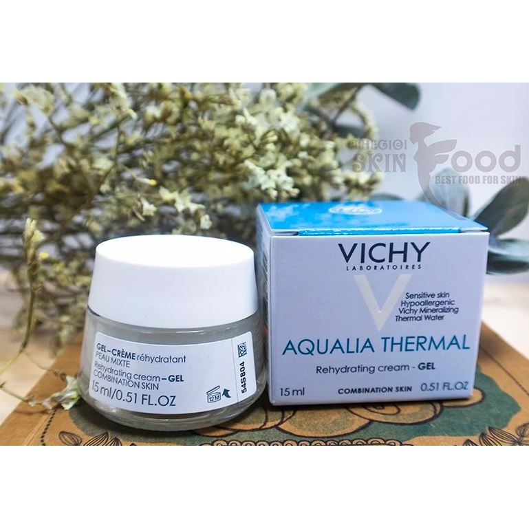 [Mini 15ml] Kem Dưỡng Ẩm, Cấp Nước Dạng Gel VICHY Aqualia Thermal Rehydrating Cream-Gel