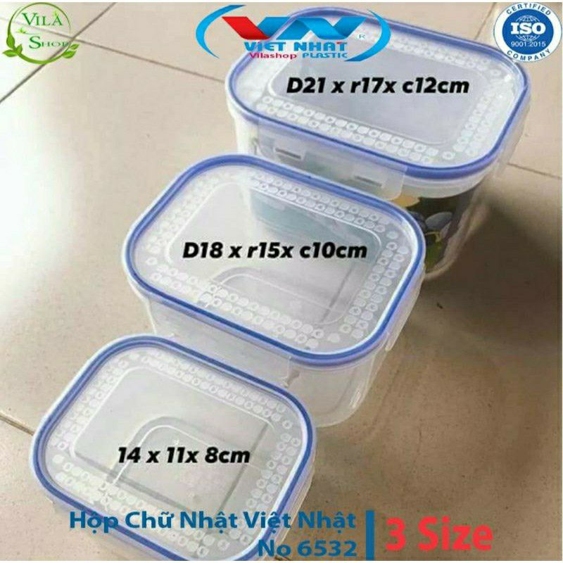 HỘP ĐỰNG THỰC PHẨM, BỘ HỘP ĐỰNG THỰC PHẨM CHỮ NHẬT 6532