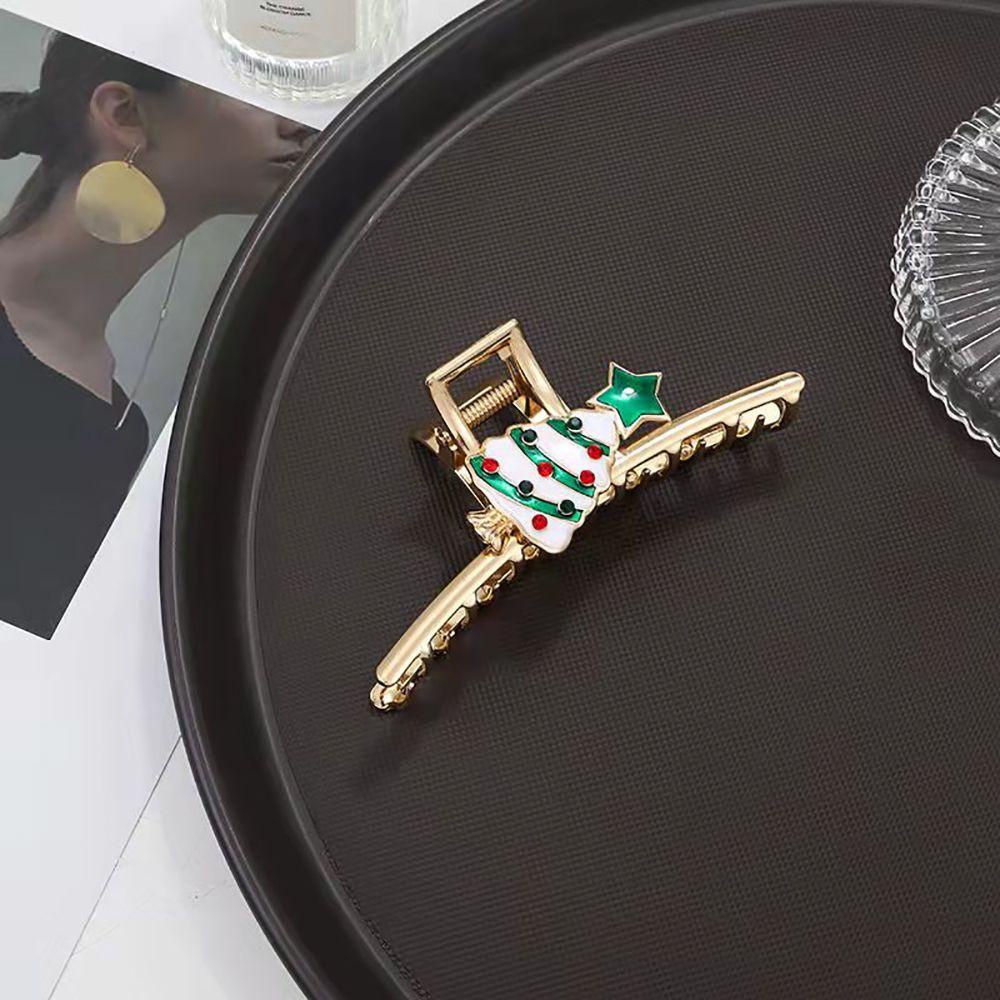 Kẹp Tóc Càng Cua Lớn Bằng Kim Loại Hình Hoa Hồng Cho Nữ