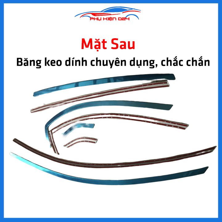 Bộ nẹp viền cong kính Inox CHEVROLET CAPTIVA 2007-2019