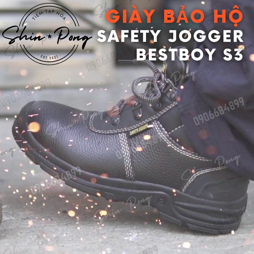 ⭐️ GIÀY BẢO HỘ ⭐️ SAFETY JOGGER BESTBOY S3 - ĐEN