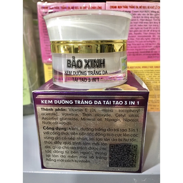 Kem Bảo xinh trắng da -tái tạo da 3 in 1 hủ 20g