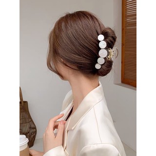 Set 3 kẹp tóc đá trắng