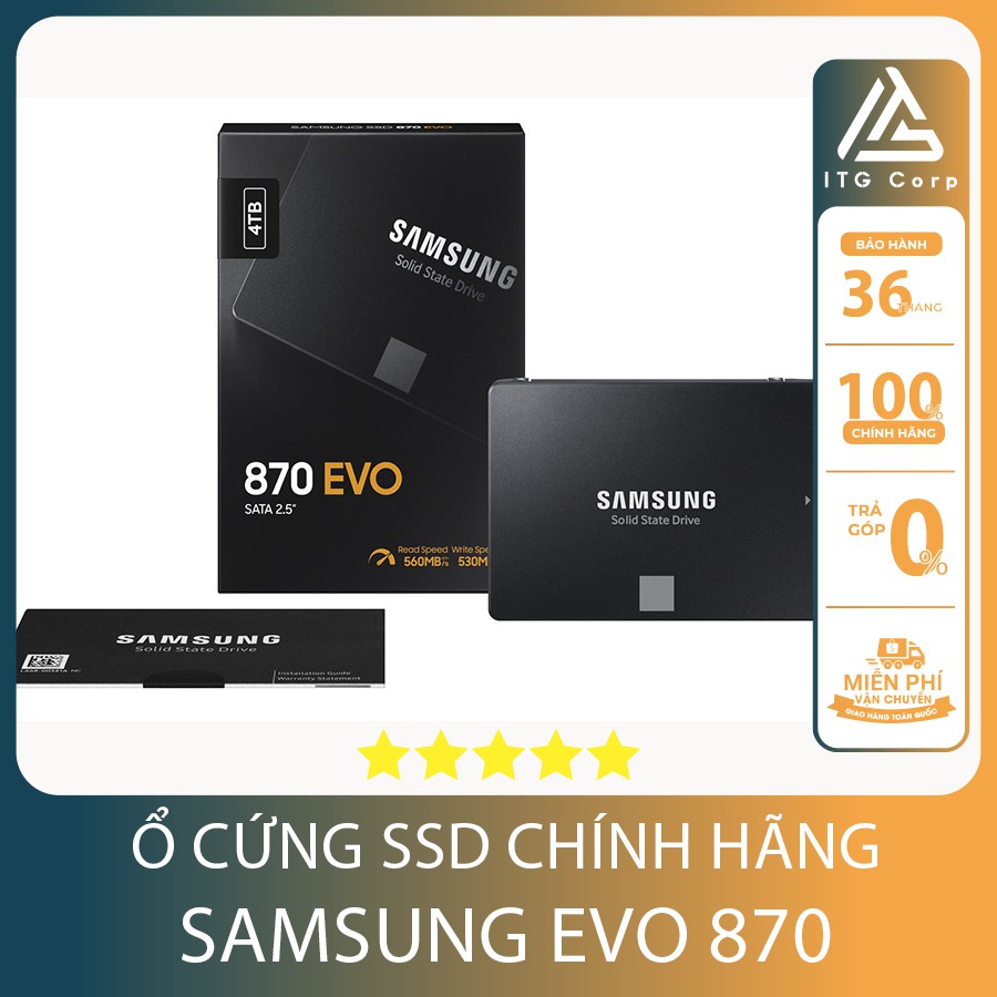 Ổ Cứng SSD Samsung 870 EVO 250GB/500GB SATA III 6Gb/s 2.5 inch