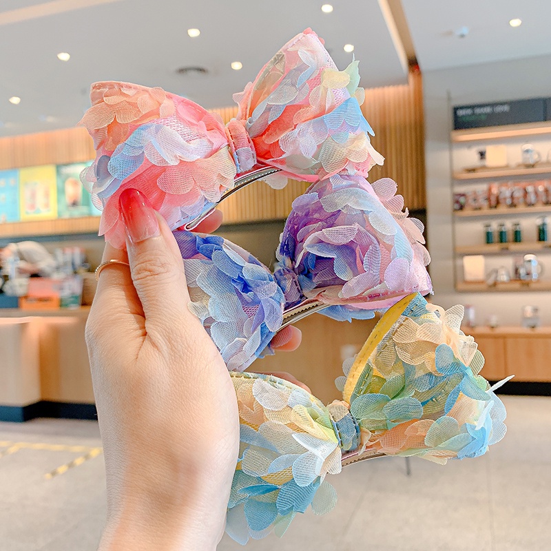 Kẹp Tóc Nơ Công Chúa Phong Cách Hàn Quốc 2022