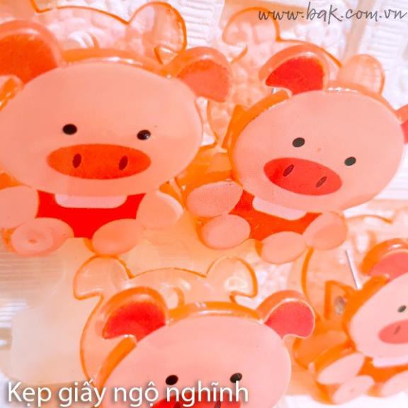 Kẹp giấy hình thú sáng tạo nhiều màu đáng yêu