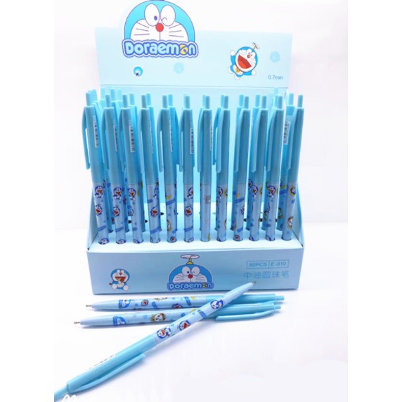 Bút bi bấm doremon BBB9 bút có nắp hình khối dễ thương