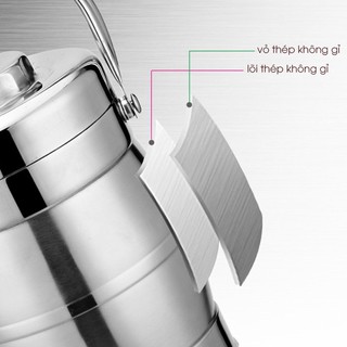 CẶP LỒNG INOX 3 NGĂN 1,4 LÍT