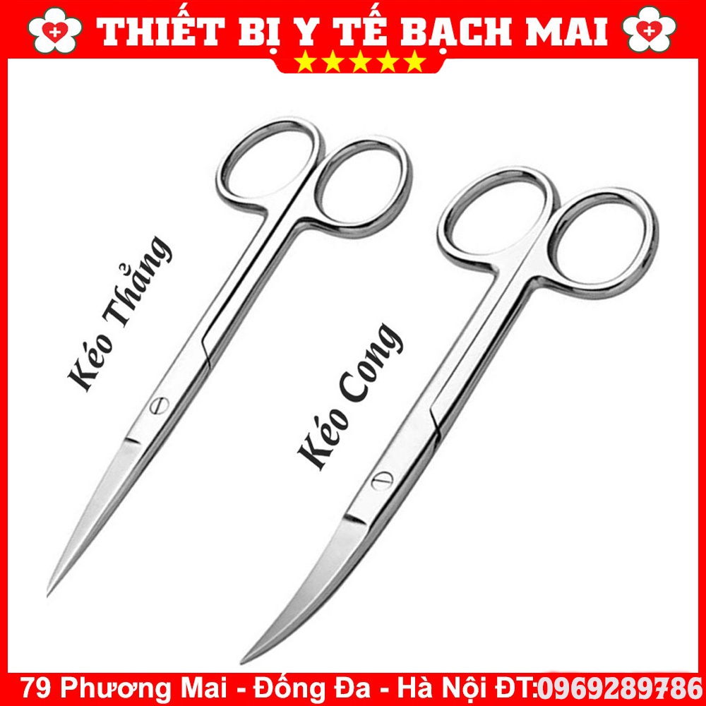 Kéo Thẳng/cong/tù/nhọn Các Size 10cm,14cm,16cm,18cm,20cm - Kéo Y Tế