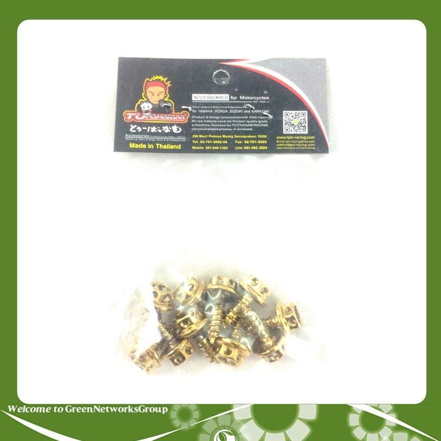 Bộ ốc vương miệng gắn dàn áo dành cho xe Exciter Greennetworks