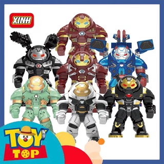 [Lẻ 1 con] Đồ chơi lắp ráp Bigfig Hulkbuster War Machine người sắt Iron man xếp hình X1157 X1158 X1159 X1160