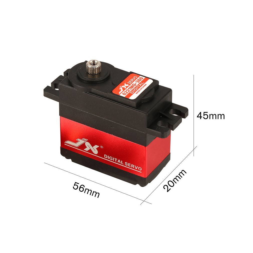 Động Cơ Servo Jx PDI-6221MG 20KG 360 Độ Cho Thuyền Điều Khiển Từ Xa 1/10 1/8