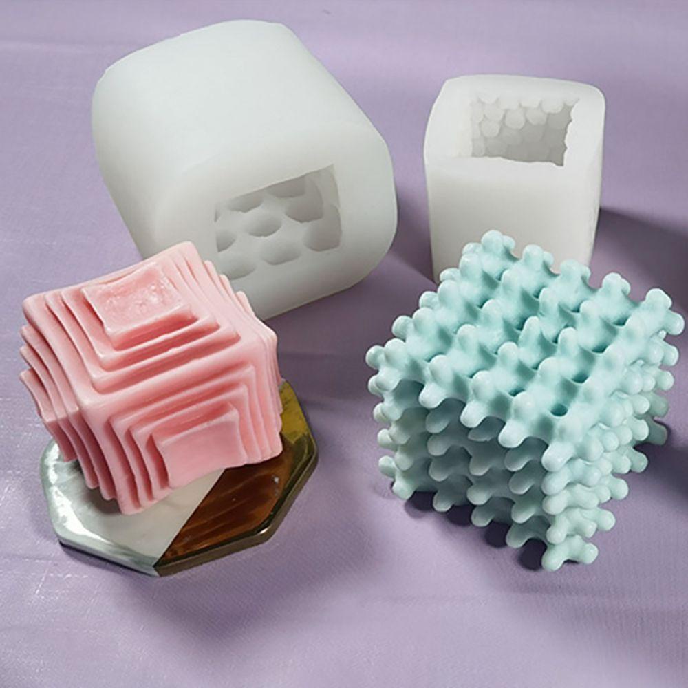 YIYU Khuôn Silicon Làm Nến Hình Kim Tự Tháp / Hình Học 3D DIY Thời Trang Thanh Lịch Dễ Sử Dụng