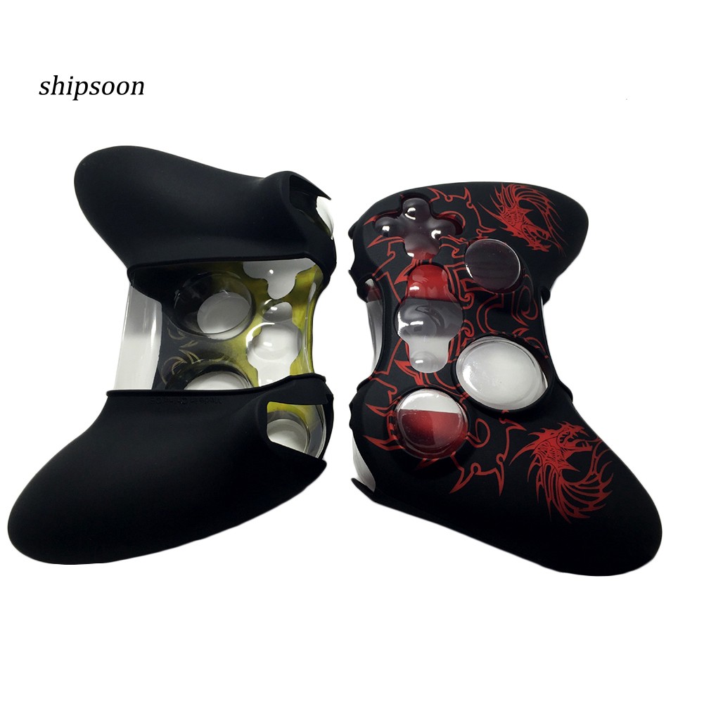 Khung ốp tay cầm điều khiển chơi game chất liệu silicon mềm chuyên dụng cho Microsoft Xbox 360