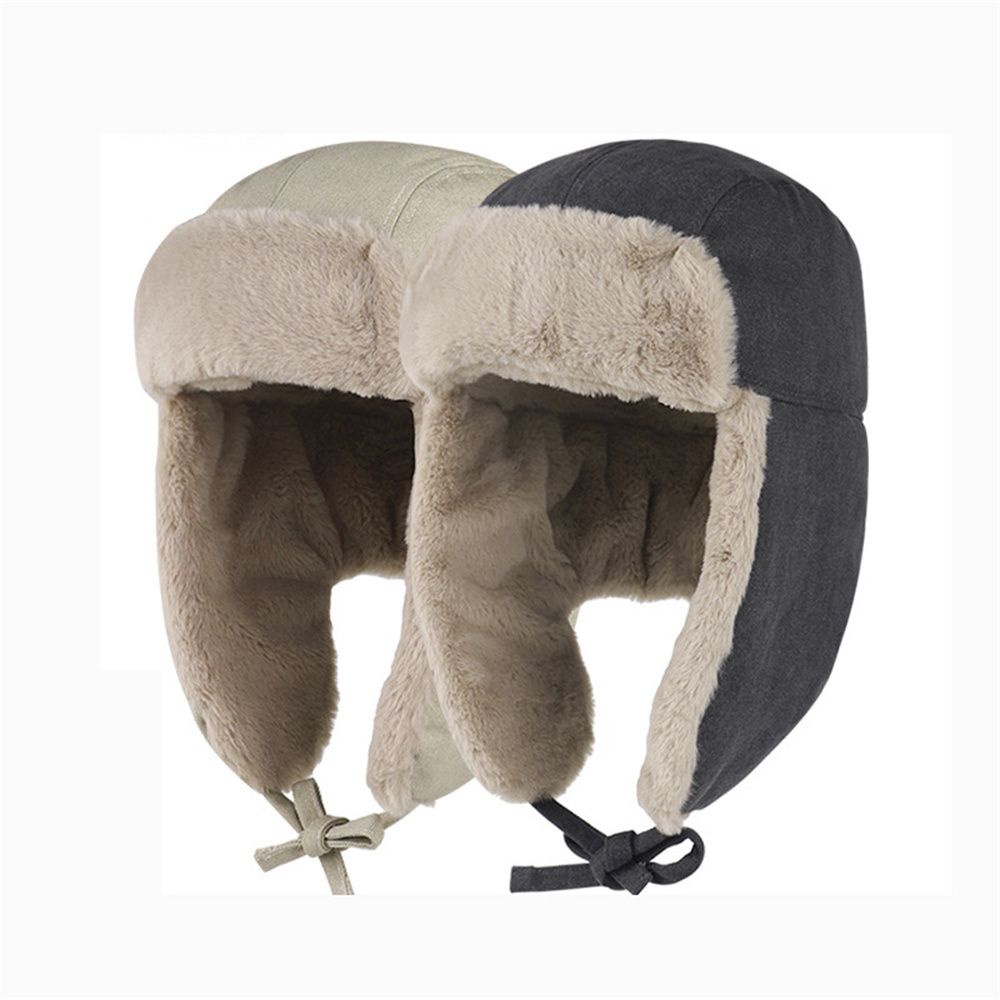 Mũ Balaclava Lông Giả Dày Dặn Che Tai Giữ Ấm Chống Gió Chống Tuyết Mùa Đông Đa Màu Sắc Cho Nam Và Nữ