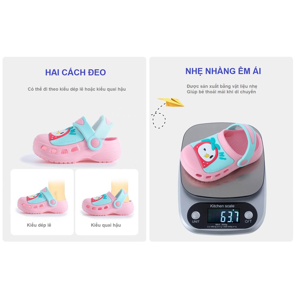 Giày dép sục cross trẻ em 2021 [H5] dành cho bé trai và bé gái - LUCKY SHOES VN