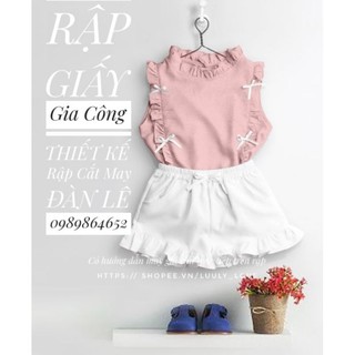 Rập giấy BB37_ Bộ sang chảnh bé gái(1-12t)