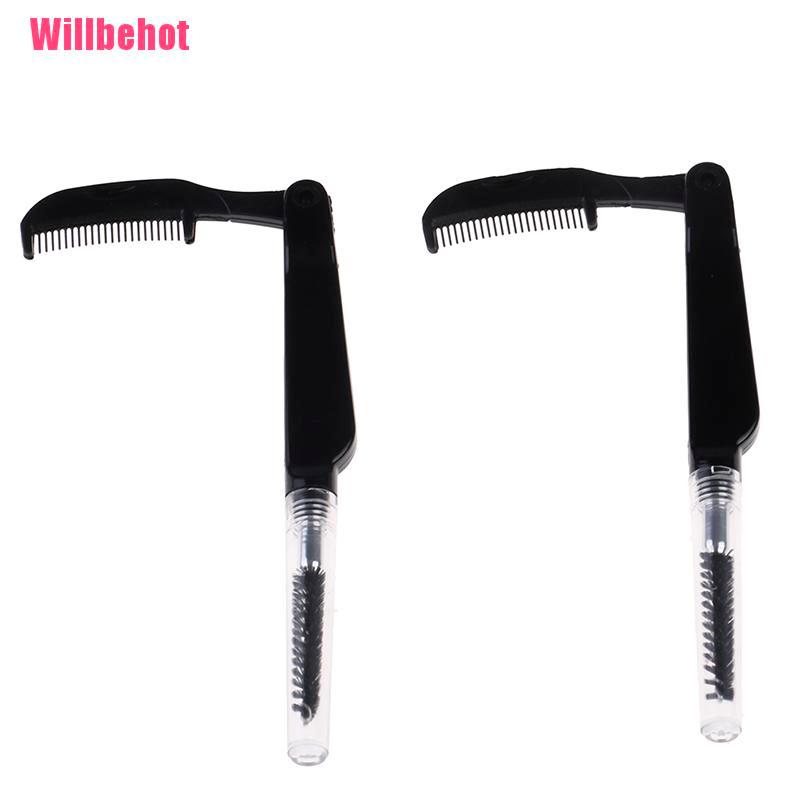 [Hàng mới về] Cọ lược chải trang điểm lông mi lông mày gập lại được tiện lợi