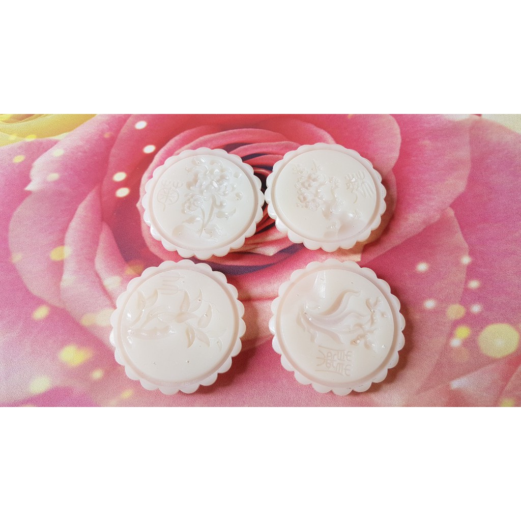 Khuôn trung thu 125gr 4 mặt tứ quý Tùng-Cúc-Trúc-Mai