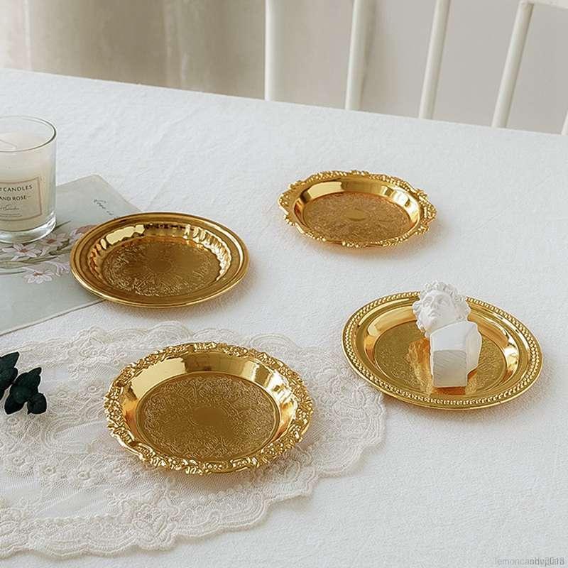 Đĩa Kim Loại Phong Cách Cổ Điển Dùng Để Trang Trí