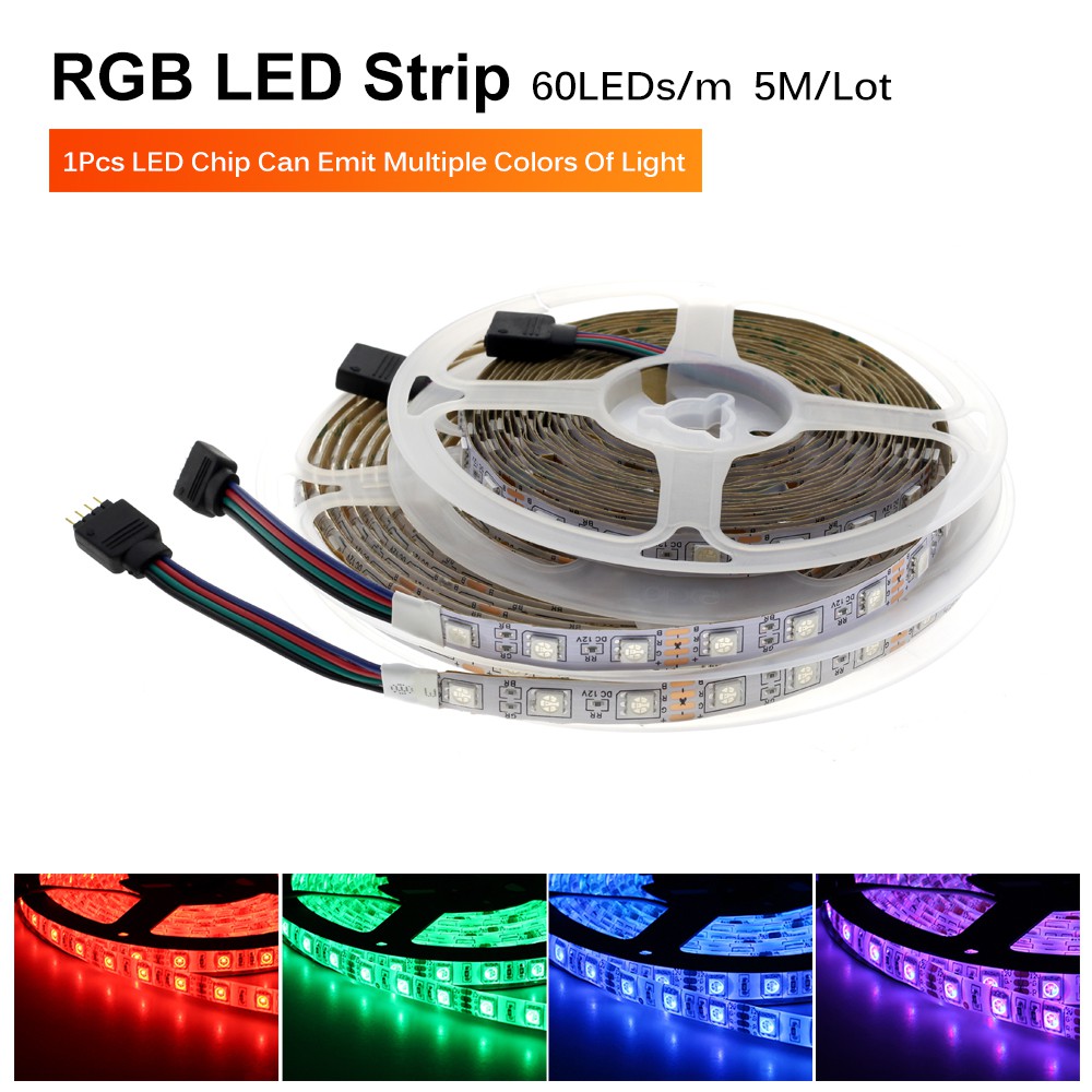 Đèn led 5m DC12 LED Strip Light 5050 300LEDs LED Lighting White Warm White