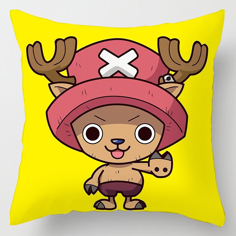 Vỏ Gối Sofa In Hình Nhân Vật Luffy Zoro Phim One Piece 45x45cm