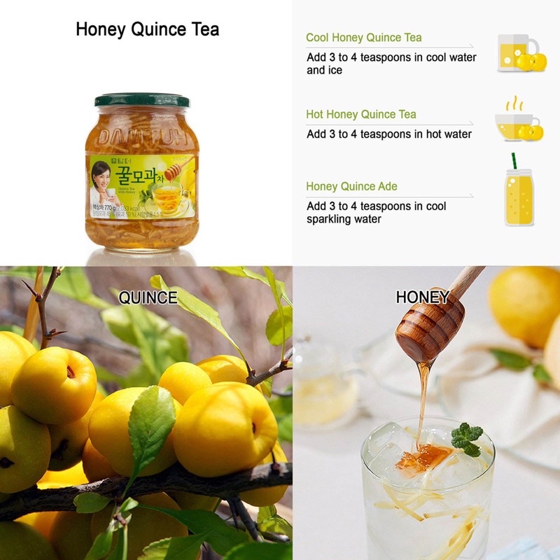 Trà mộc qua mật ong Damtuh HONEY QUINCE TEA - [담터] 꿀모과차 1KG