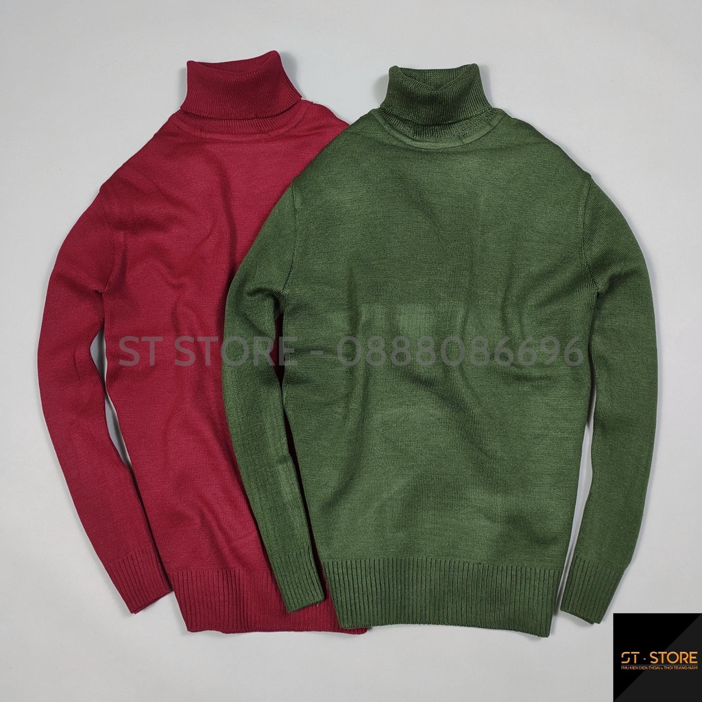 Áo len cổ lọ nam, Chất len mịn co giãn 4 chiều ST STORE