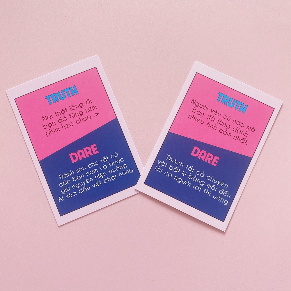 Bộ Bài Drinking Game Truth Or Dare 42 Lá Hot Trend Uống Rượu Bia Đi Nhậu Thử Thách Hay Khuấy Động Tụ Tập Bạn Bè TD42L