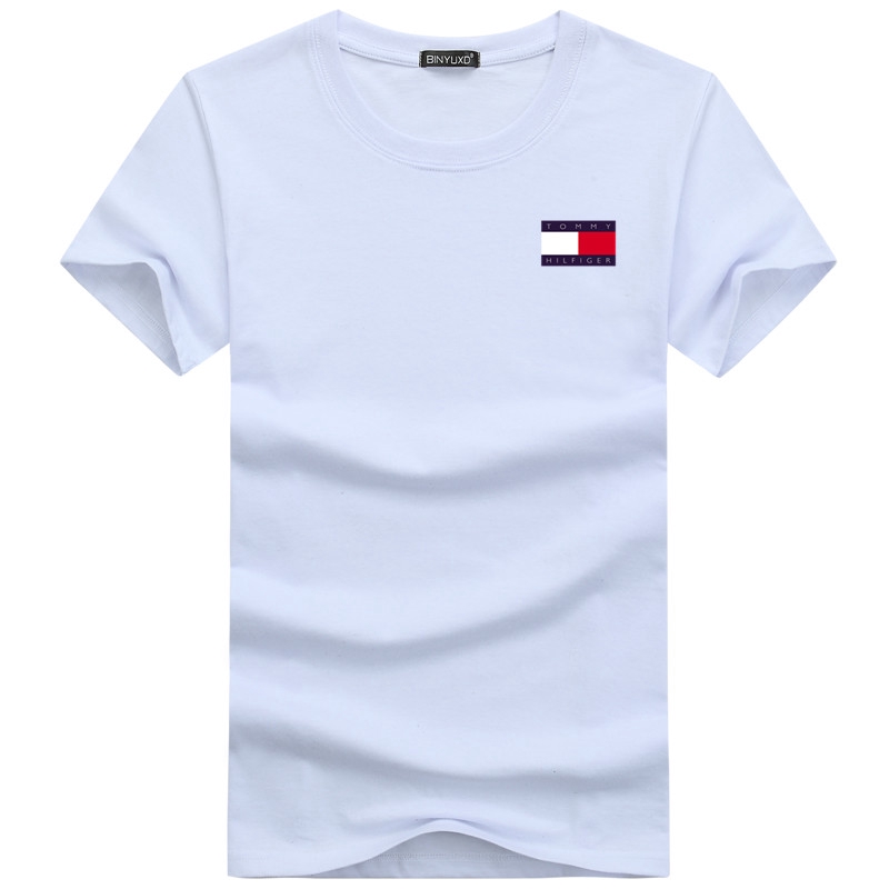 Áo Thun Tay Ngắn Cổ Tròn Dáng Rộng Vải Cotton In Chữ Nhiều Màu Sắc Thời Trang Cho Cặp Đôi S~5XL