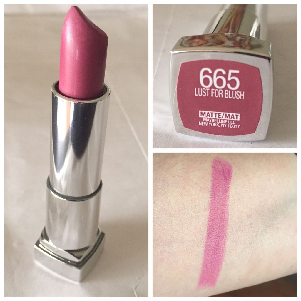 Son Maybelline 665 Lust For Blush Creamy Matte Lipstick | BigBuy360 - bigbuy360.vn