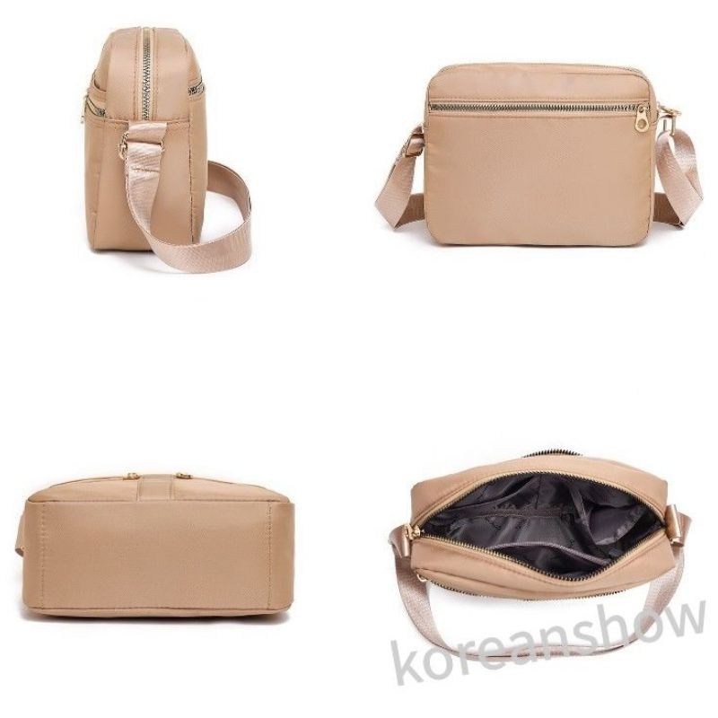 Túi Xách Nữ Đẹp Túi Đeo Chéo Màu Đen Nhiều Ngăn Thời Trang Hàn Quốc Cho Nữ-71