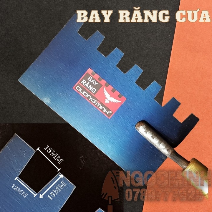 Bay xây dựng bay răng cưa bay ốp lát gạch chuyên dụng dụng cụ xây dựng cao cấp BX02