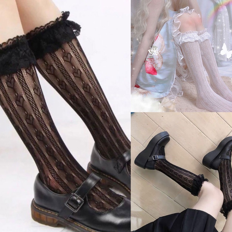 Vớ Ống Lửng Phong Cách Lolita Ngọt Ngào Cho Nữ