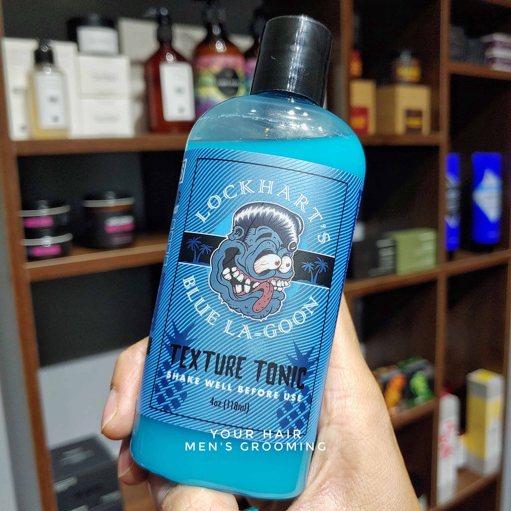 Chai dưỡng tăng độ giữ nếp &amp; độ phồng cho tóc Lockhart's Blue Lagoon Texture Tonic - 118ml